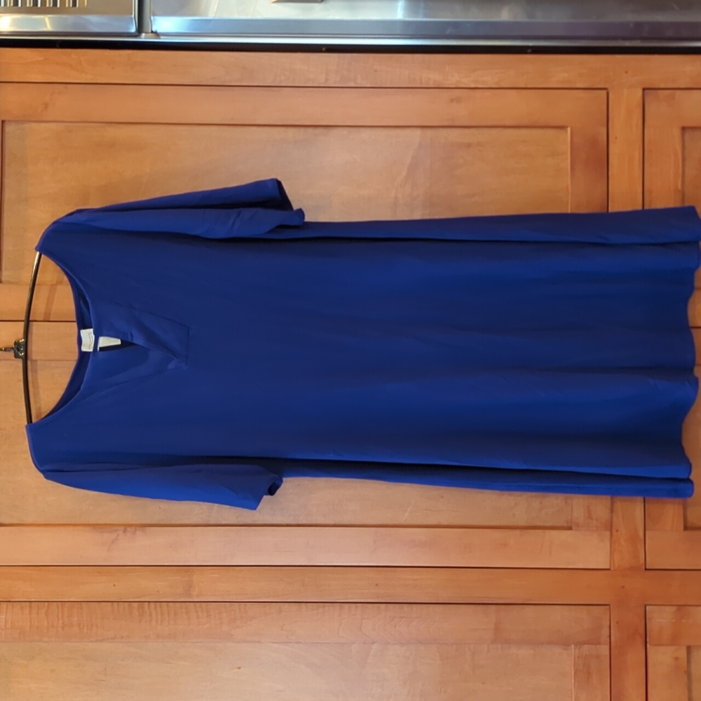 Chico's Sz 2 Royal Blue Dress Large